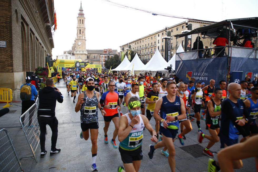 El maratón de Zaragoza 2021, en imágenes
