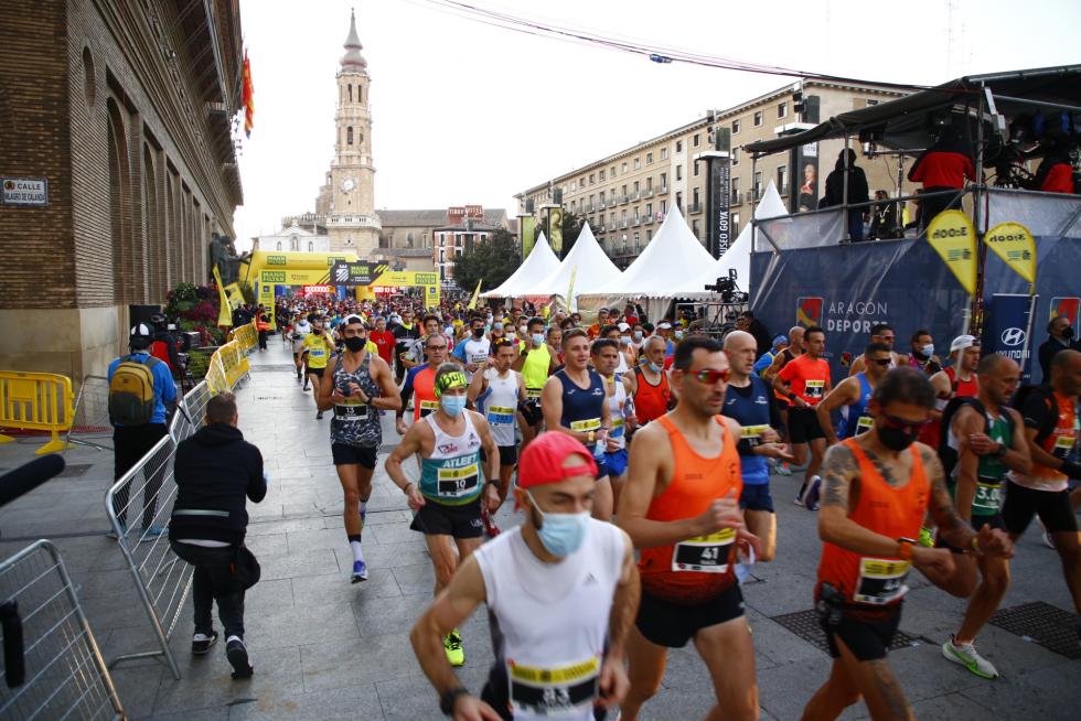 El maratón de Zaragoza 2021, en imágenes