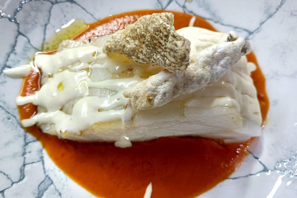 Bacalao a la brasa de Nueva Karambola.