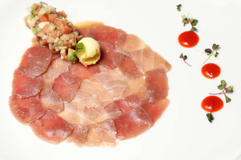 Carpaccio de atún de El Foro.