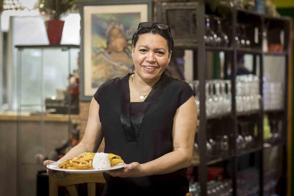 El restaurante El Paladar, especializado en cocina cubana, en Zaragoza.