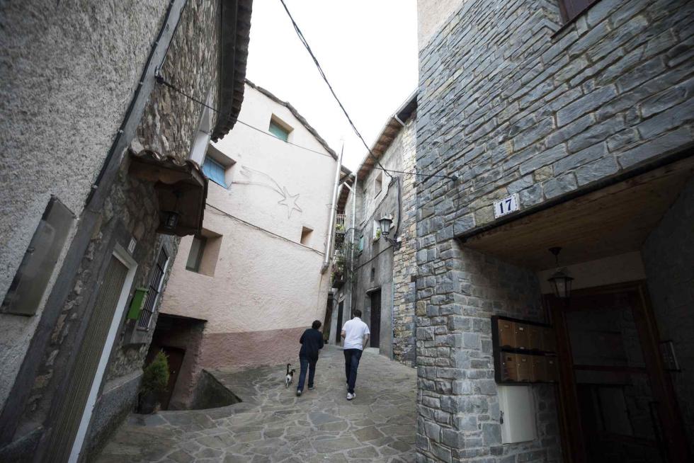 Una calle de Sopeira (Huesca)