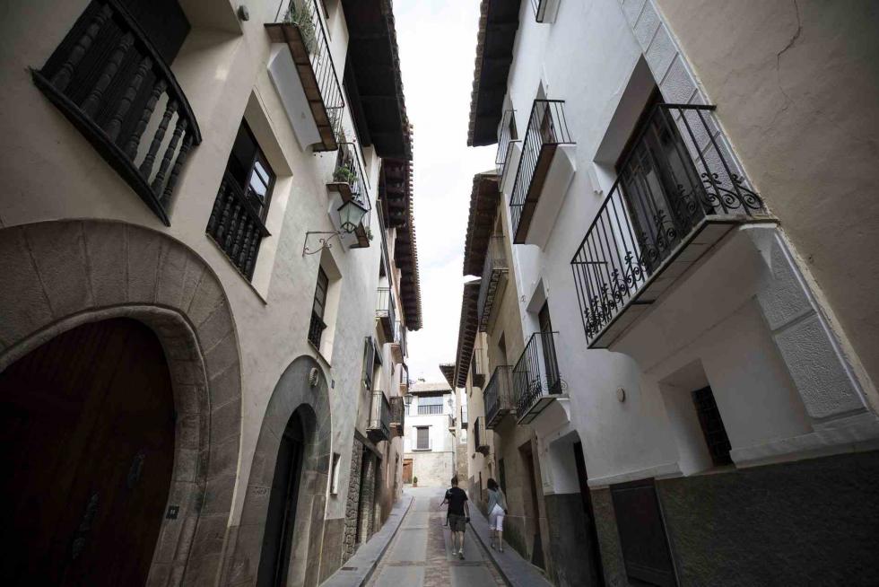 Una calle de Rubielos de Mora