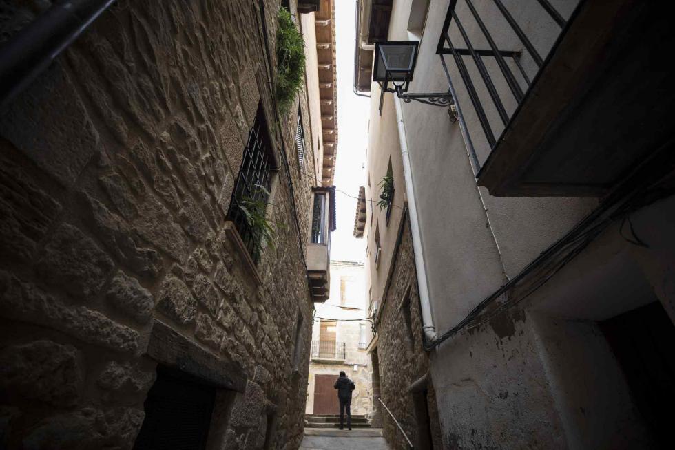 Una calle de La Fresneda (Teruel)