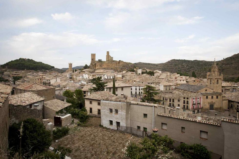 Vista de la localidad de Uncastillo