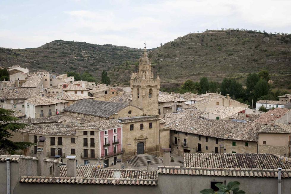 Vista de la localidad de Uncastillo