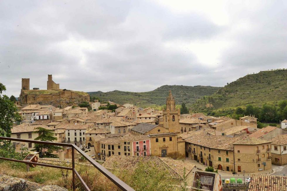 Vista de la localidad de Uncastillo