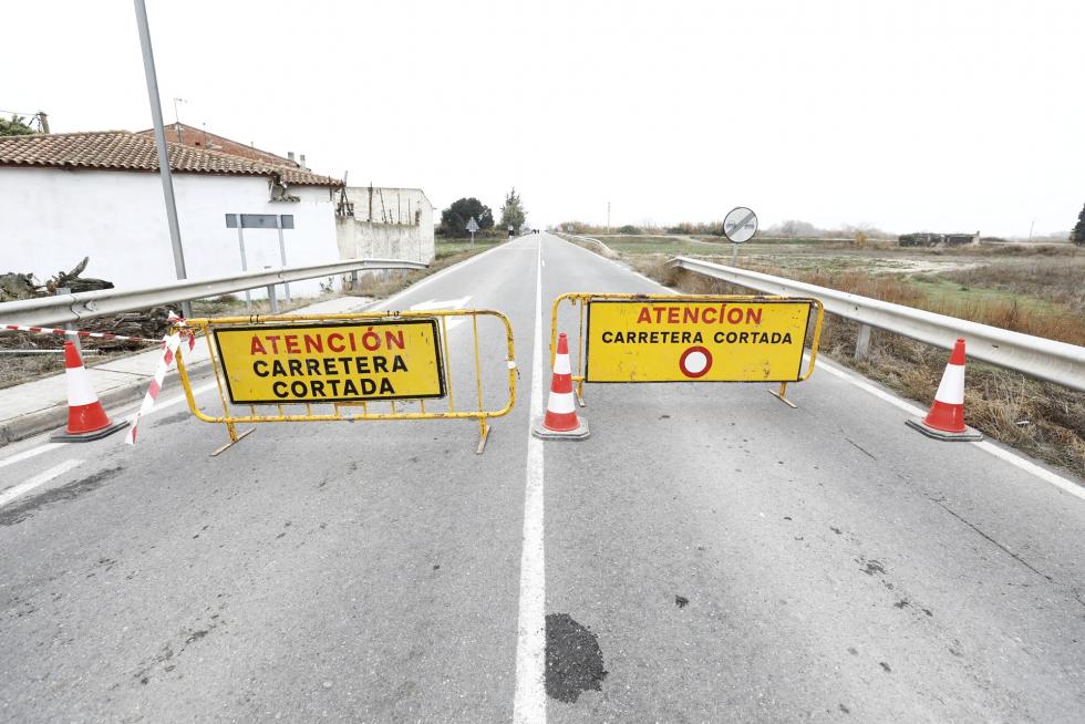 Afecciones entre Pina y Fuentes de Ebro este martes por la mañana.