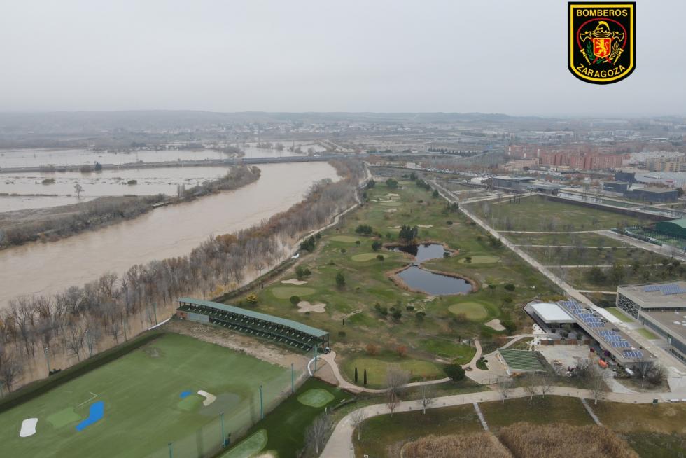 Afecciones de la crecida del Ebro en Zaragoza