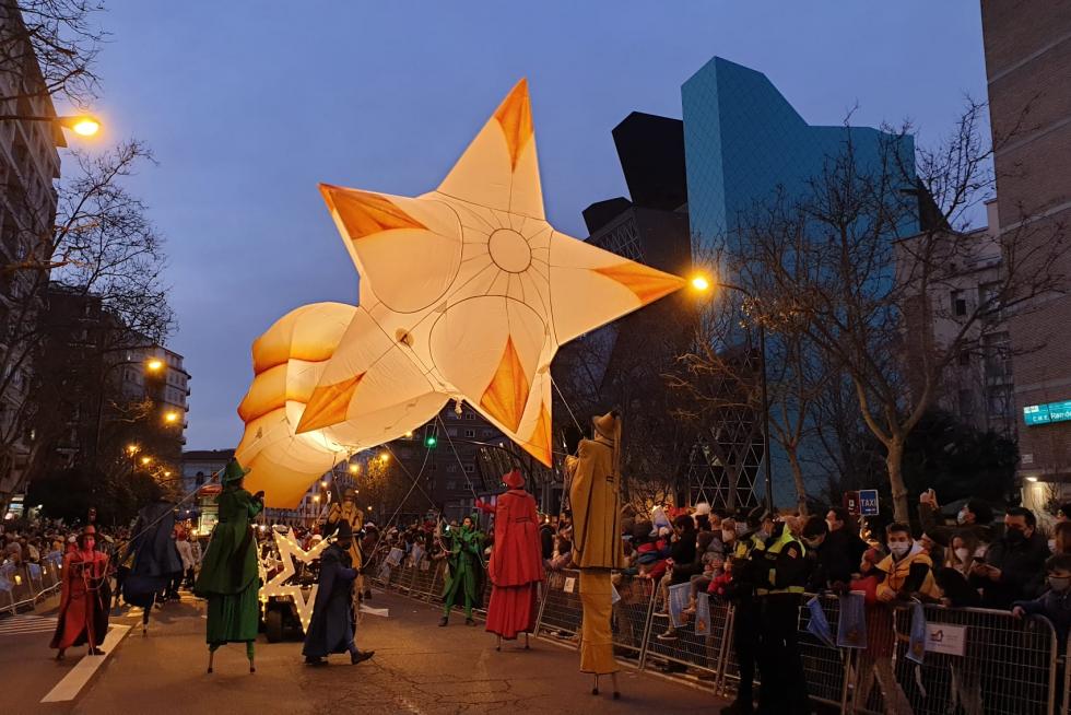 Foto de la cabalgata de los Reyes Magos de Zaragoza