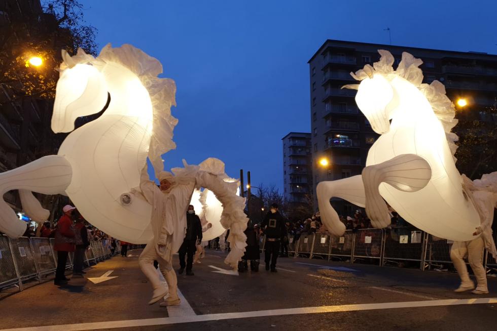 Foto de la cabalgata de los Reyes Magos de Zaragoza