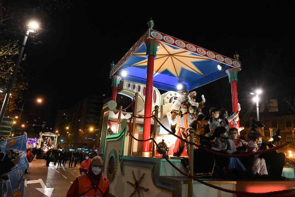 Foto de la cabalgata de los Reyes Magos de Zaragoza
