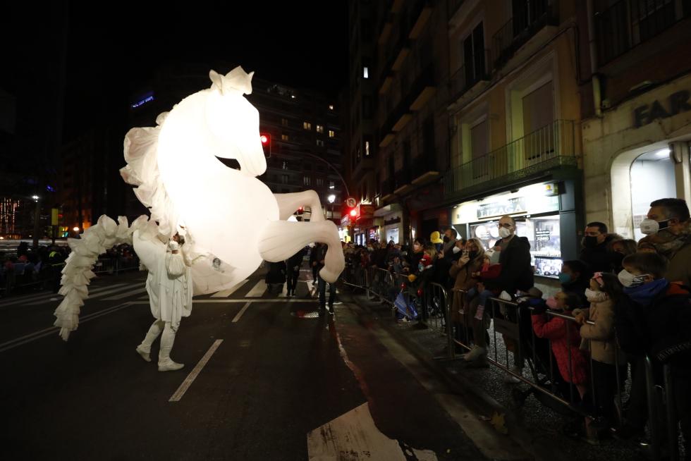 Foto de la cabalgata de los Reyes Magos de Zaragoza