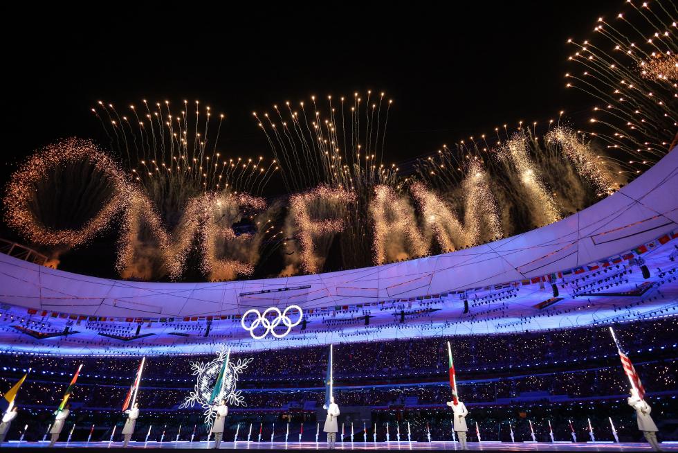 2022 Beijing Olympics - Closing Ceremony - National Stadium, Beijing, China - February 20, 2022. General view of performers during the closing ceremony. REUTERS/Aleksandra Szmigiel OLYMPICS-2022-CLOSING/