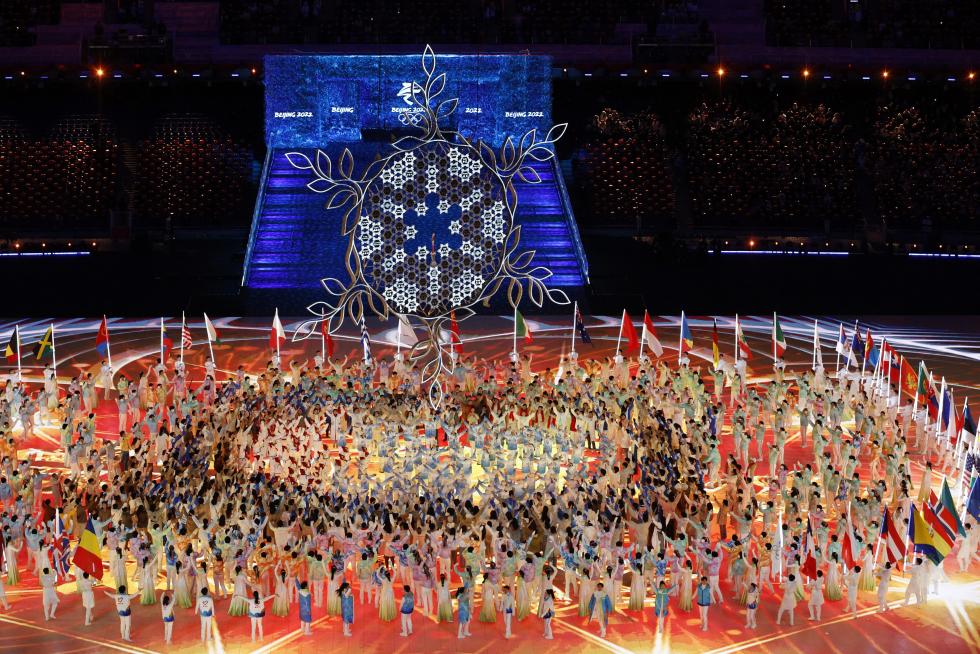 2022 Beijing Olympics - Closing Ceremony - National Stadium, Beijing, China - February 20, 2022. Performers are seen during the closing ceremony. REUTERS/Susana Vera OLYMPICS-2022-CLOSING/