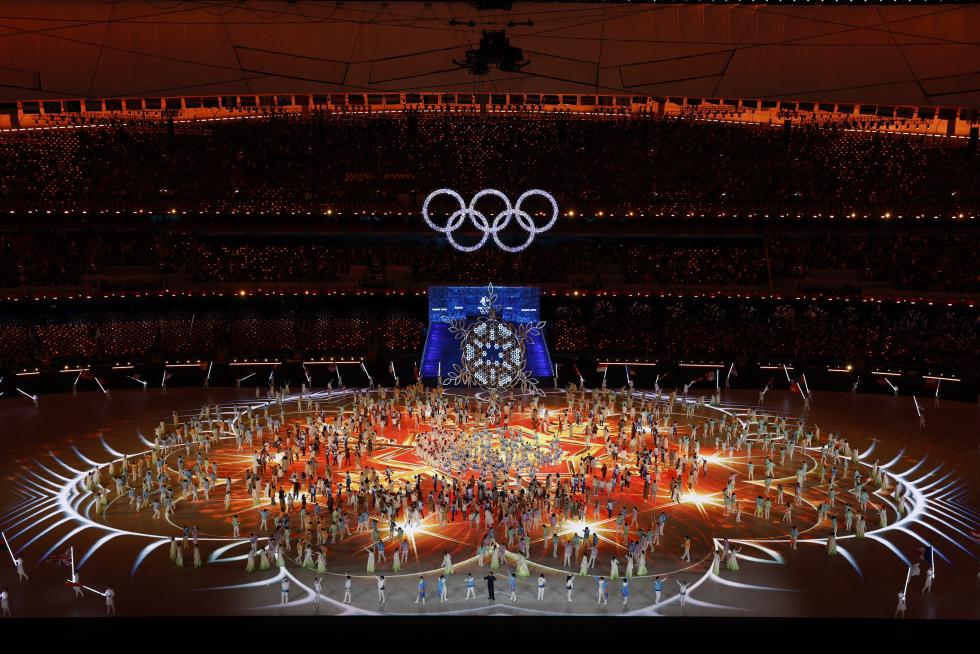 2022 Beijing Olympics - Closing Ceremony - National Stadium, Beijing, China - February 20, 2022. Performers are seen during the closing ceremony. REUTERS/Susana Vera OLYMPICS-2022-CLOSING/