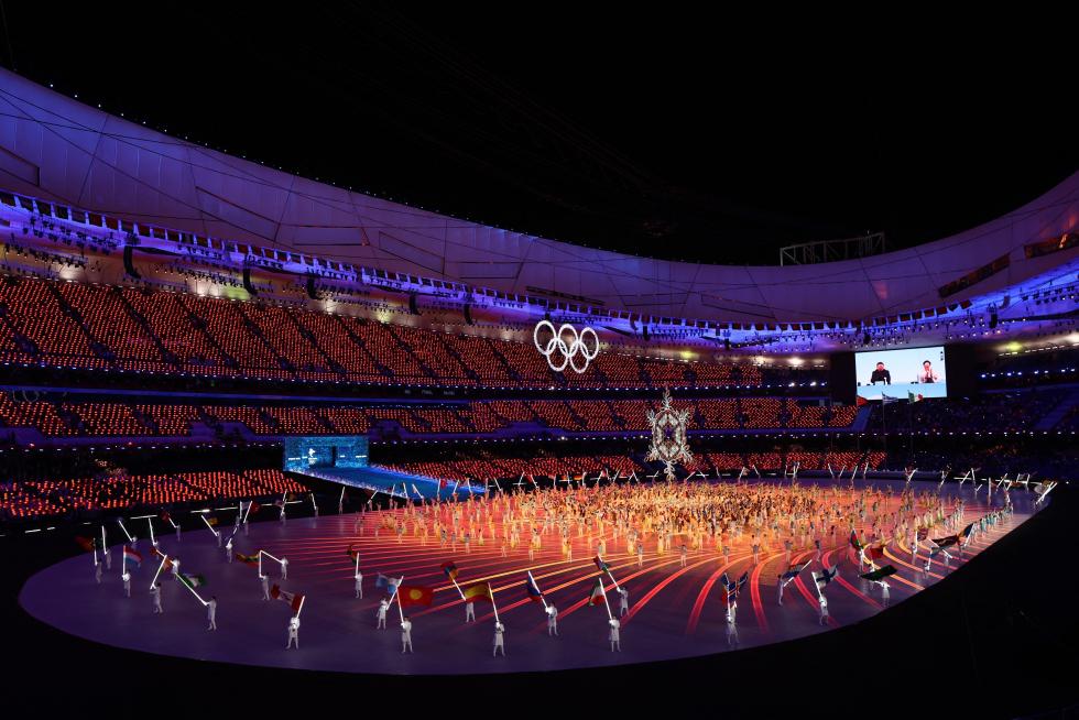 2022 Beijing Olympics - Closing Ceremony - National Stadium, Beijing, China - February 20, 2022. Performers are seen during the closing ceremony. REUTERS/Susana Vera OLYMPICS-2022-CLOSING/