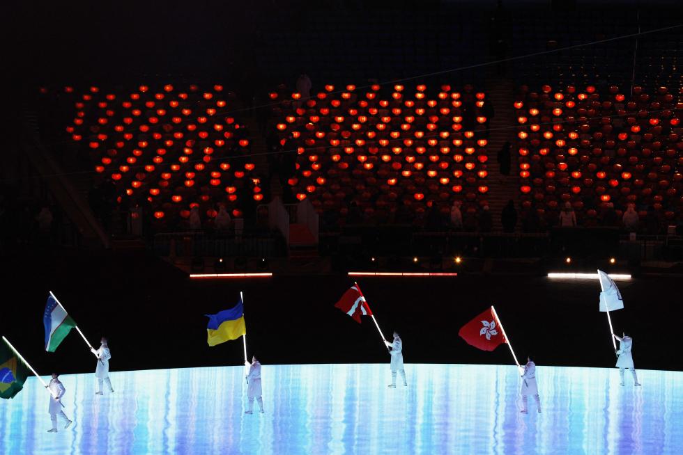 2022 Beijing Olympics - Closing Ceremony - National Stadium, Beijing, China - February 20, 2022. General view of performers during the closing ceremony. REUTERS/Aleksandra Szmigiel OLYMPICS-2022-CLOSING/