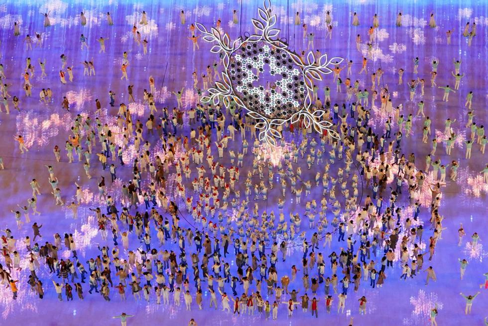 2022 Beijing Olympics - Closing Ceremony - National Stadium, Beijing, China - February 20, 2022. Performers during the closing ceremony. REUTERS/Fabrizio Bensch OLYMPICS-2022-CLOSING/