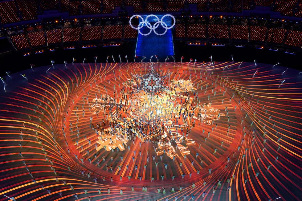 2022 Beijing Olympics - Closing Ceremony - National Stadium, Beijing, China - February 20, 2022. General view of performers during the closing ceremony. REUTERS/Pawel Kopczynski OLYMPICS-2022-CLOSING/