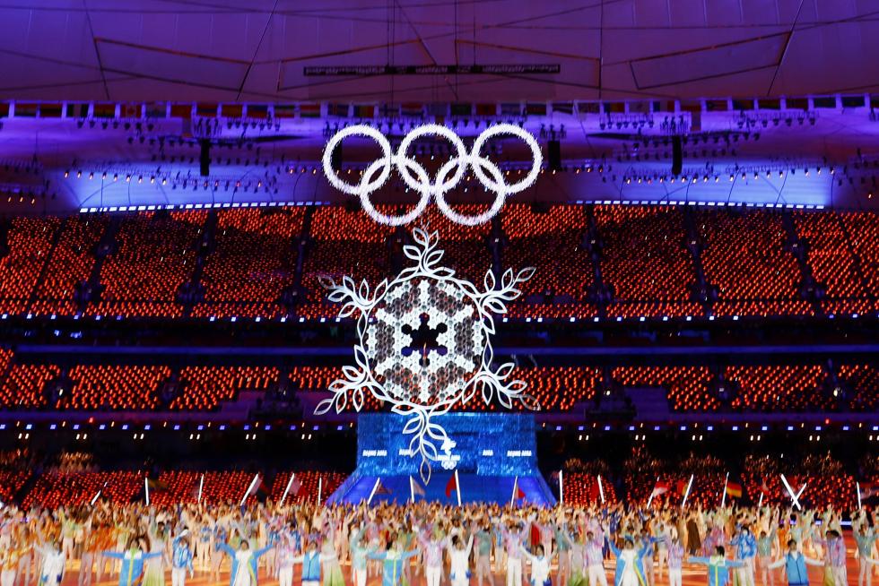 2022 Beijing Olympics - Closing Ceremony - National Stadium, Beijing, China - February 20, 2022. General view of performers during the closing ceremony. REUTERS/Pawel Kopczynski OLYMPICS-2022-CLOSING/