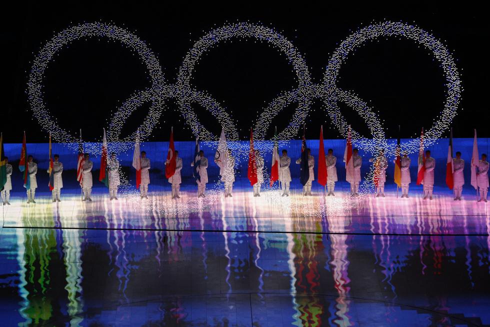 2022 Beijing Olympics - Closing Ceremony - National Stadium, Beijing, China - February 20, 2022. Performers during the closing ceremony. REUTERS/Fabrizio Bensch OLYMPICS-2022-CLOSING/