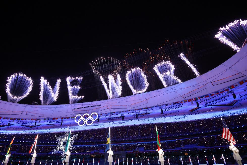 2022 Beijing Olympics - Closing Ceremony - National Stadium, Beijing, China - February 20, 2022. General view of performers during the closing ceremony. REUTERS/Evgenia Novozhenina OLYMPICS-2022-CLOSING/