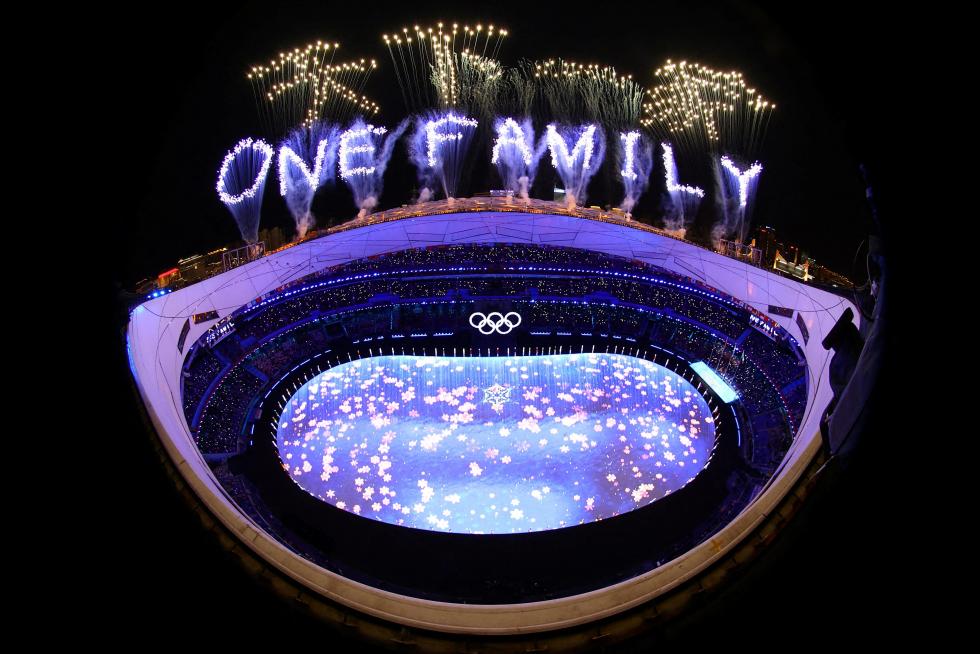 2022 Beijing Olympics - Closing Ceremony - National Stadium, Beijing, China - February 20, 2022. General view of performers during the closing ceremony. REUTERS/Aleksandra Szmigiel OLYMPICS-2022-CLOSING/