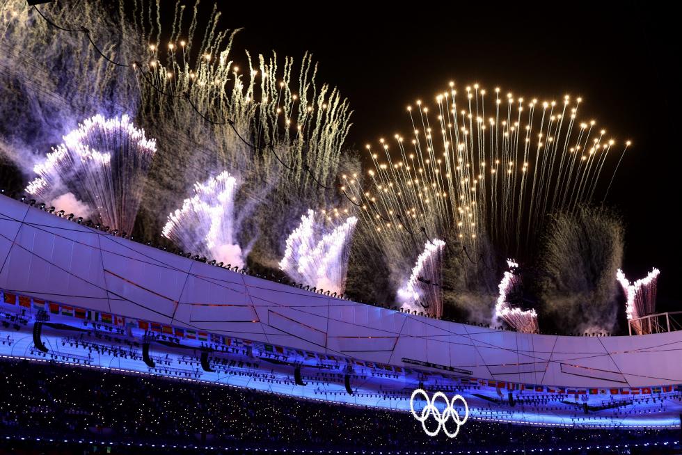 2022 Beijing Olympics - Closing Ceremony - National Stadium, Beijing, China - February 20, 2022. General view of performers during the closing ceremony. REUTERS/Aleksandra Szmigiel OLYMPICS-2022-CLOSING/