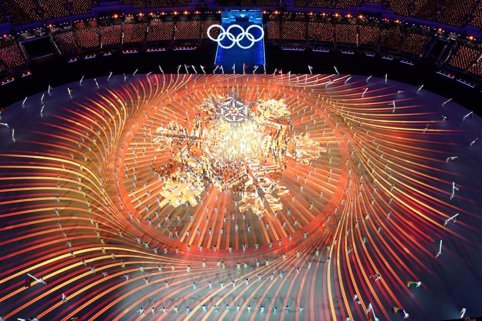 2022 Beijing Olympics - Closing Ceremony - National Stadium, Beijing, China - February 20, 2022. Performers are seen during the closing ceremony. REUTERS/Susana Vera TPX IMAGES OF THE DAY OLYMPICS-2022-CLOSING/