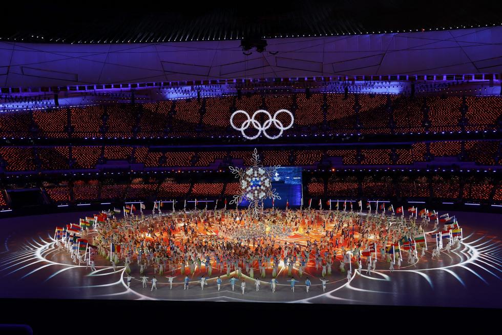 2022 Beijing Olympics - Closing Ceremony - National Stadium, Beijing, China - February 20, 2022. General view of performers during the closing ceremony. REUTERS/Pawel Kopczynski OLYMPICS-2022-CLOSING/