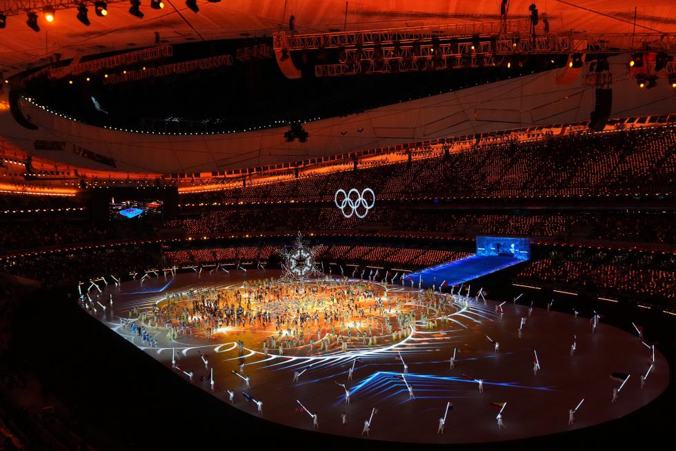 2022 Beijing Olympics - Closing Ceremony - National Stadium, Beijing, China - February 20, 2022. General view during the closing ceremony. REUTERS/David W Cerny OLYMPICS-2022-CLOSING/