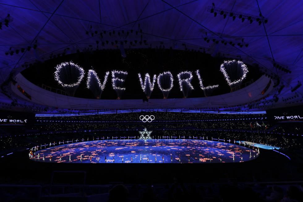 2022 Beijing Olympics - Closing Ceremony - National Stadium, Beijing, China - February 20, 2022. General view of performers during the closing ceremony. REUTERS/Aleksandra Szmigiel OLYMPICS-2022-CLOSING/