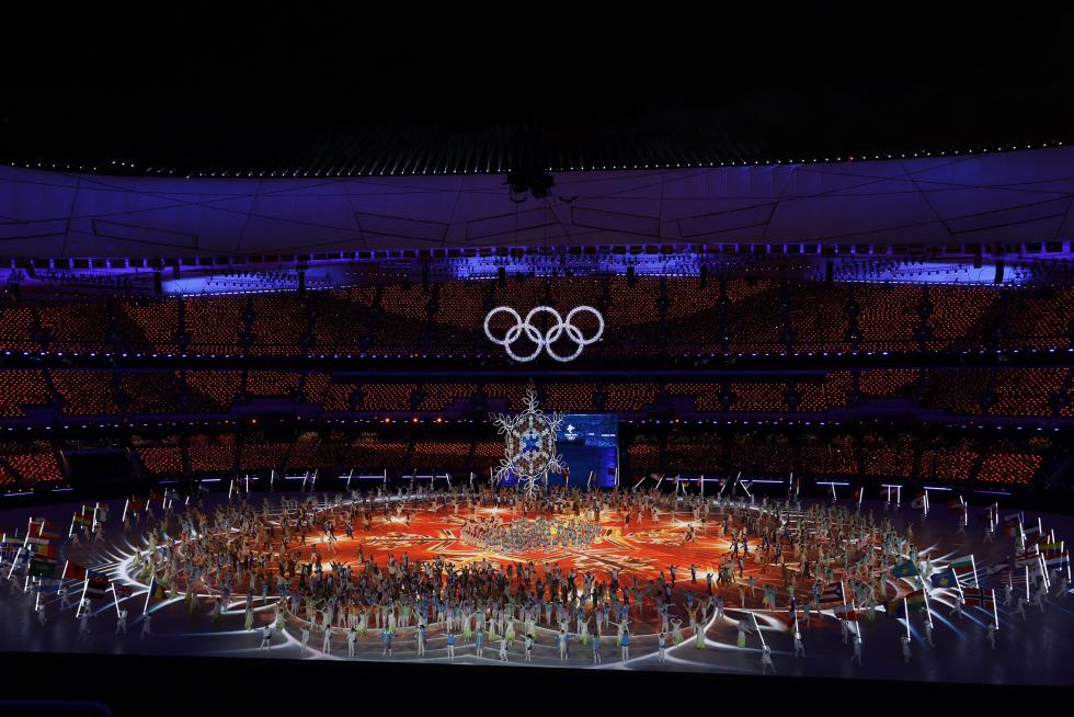 2022 Beijing Olympics - Closing Ceremony - National Stadium, Beijing, China - February 20, 2022. Performers are pictured during the closing ceremony. REUTERS/Eloisa Lopez OLYMPICS-2022-CLOSING/