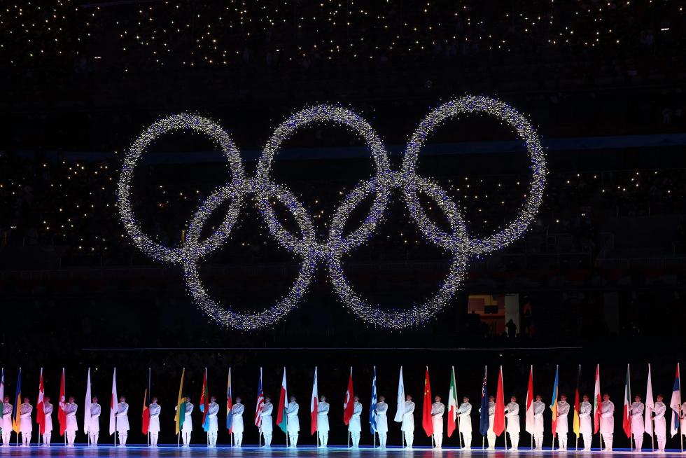 2022 Beijing Olympics - Closing Ceremony - National Stadium, Beijing, China - February 20, 2022. General view during the closing ceremony. REUTERS/David W Cerny OLYMPICS-2022-CLOSING/