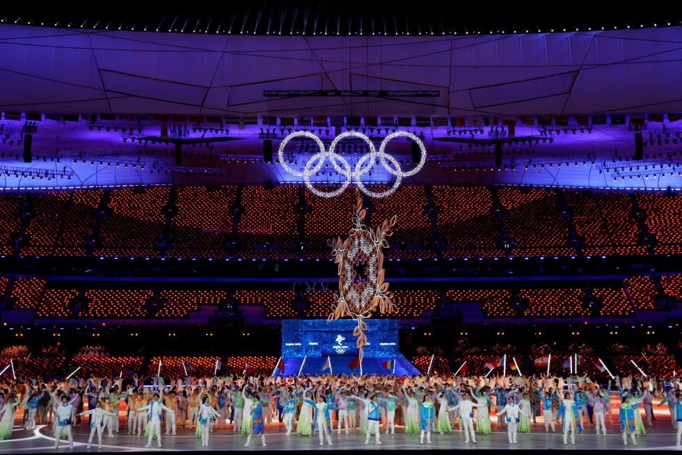 Beijing (China), 20/02/2022.- Artists perform during the Closing Ceremony for the Beijing 2022 Olympic Games at the National Stadium, also known as Bird's Nest, in Beijing China, 20 February 2022. EFE/EPA/JEROME FAVRE
CHINA BEIJING 2022 OLYMPIC GAMES