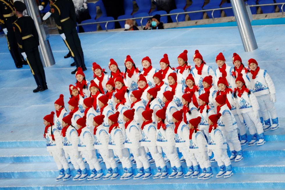 Beijing (China), 20/02/2022.- Dancers perform during the Closing Ceremony for the Beijing 2022 Olympic Games at the National Stadium, also known as Bird's Nest, in Beijing China, 20 February 2022. EFE/EPA/FAZRY ISMAIL
CHINA BEIJING 2022 OLYMPIC GAMES