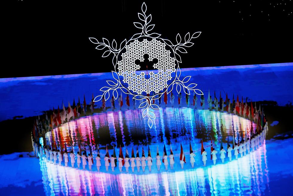 Beijing (China), 20/02/2022.- Artists perform during the Closing Ceremony for the Beijing 2022 Olympic Games at the National Stadium, also known as Bird's Nest, in Beijing China, 20 February 2022. EFE/EPA/SALVATORE DI NOLFI
CHINA BEIJING 2022 OLYMPIC GAMES