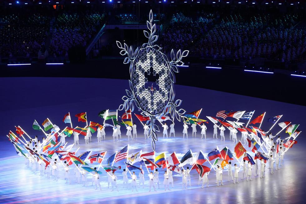 Beijing (China), 20/02/2022.- Artists perform during the Closing Ceremony for the Beijing 2022 Olympic Games at the National Stadium, also known as Bird's Nest, in Beijing China, 20 February 2022. EFE/EPA/SALVATORE DI NOLFI
CHINA BEIJING 2022 OLYMPIC GAMES