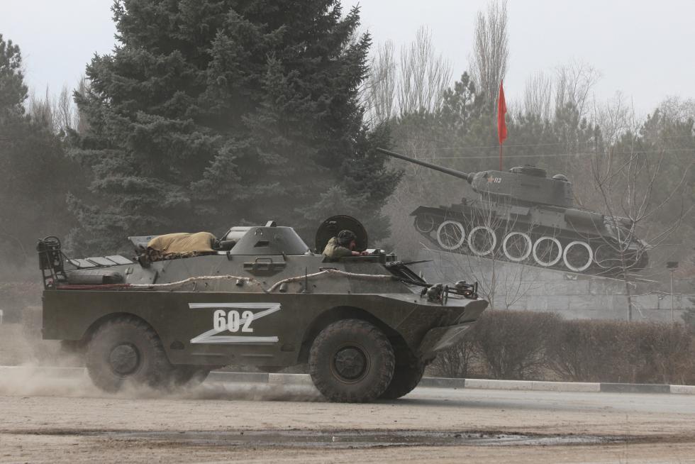 Ejército ruso en Armyansk.