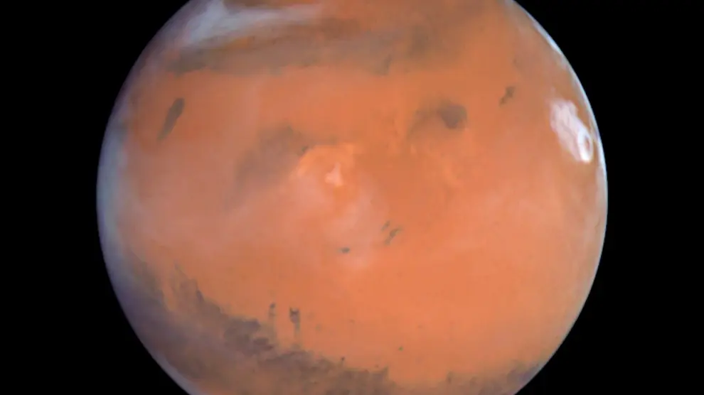 Imagen de Marte tomada por la sombra Hubble