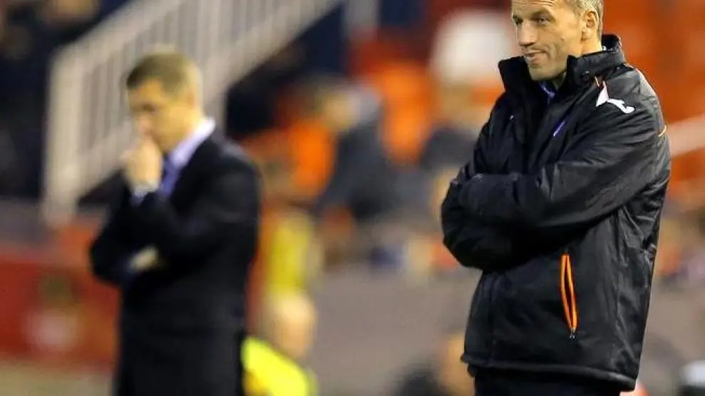 Djukic en su anterior etapa como entrenador del Valencia