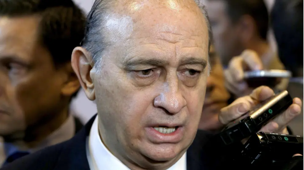 El ministro Jorge Fernández Díaz, en la convención del PP