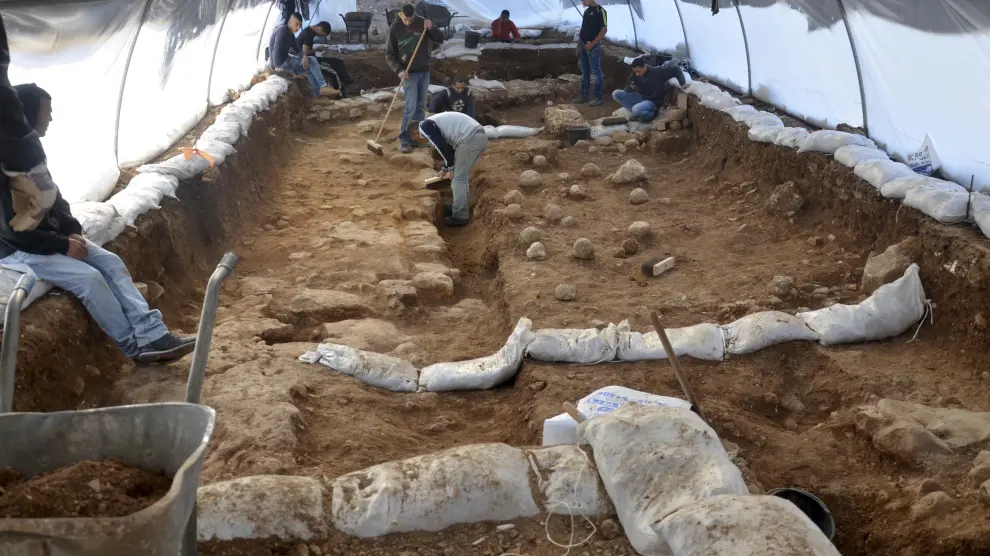 Una excavación en Jerusalén