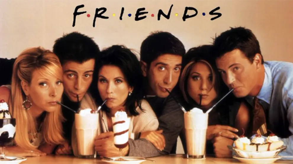 El mítico grupo de cinco amigos que dan vida a la serie Friends.