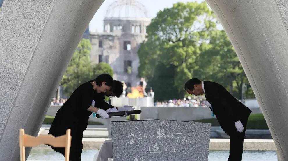 72 años del lanzamiento de la bomba nuclear en Hiroshima