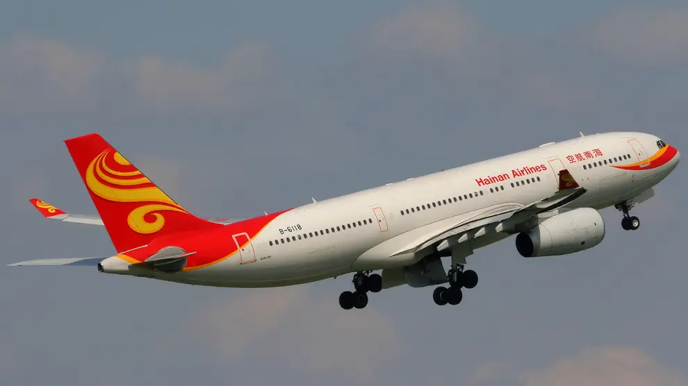 Avión de la compañía china Hainan Airlines
