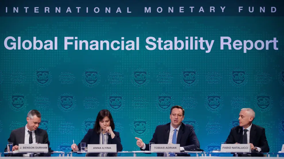 Rueda de prensa de los responsables del Fondo Monetario Internacional