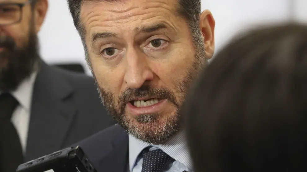 Manuel Bellido, en una imagen de archivo durante una visita a la Audiencia de Huesca,