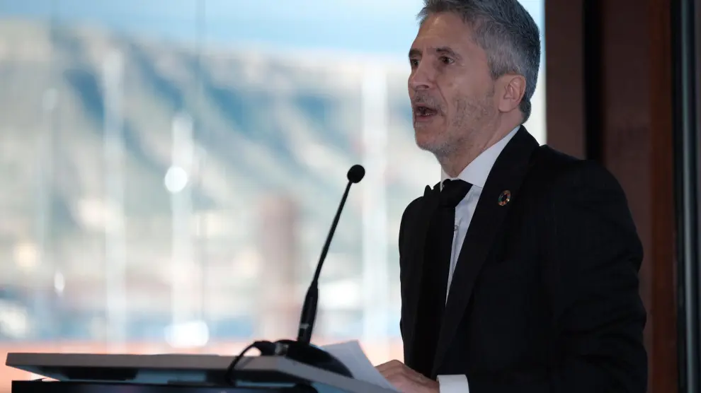 El ministro del Interior, Fernando Grande-Marlaska, durante su intervención en el foro organizado por la Cadena SER.